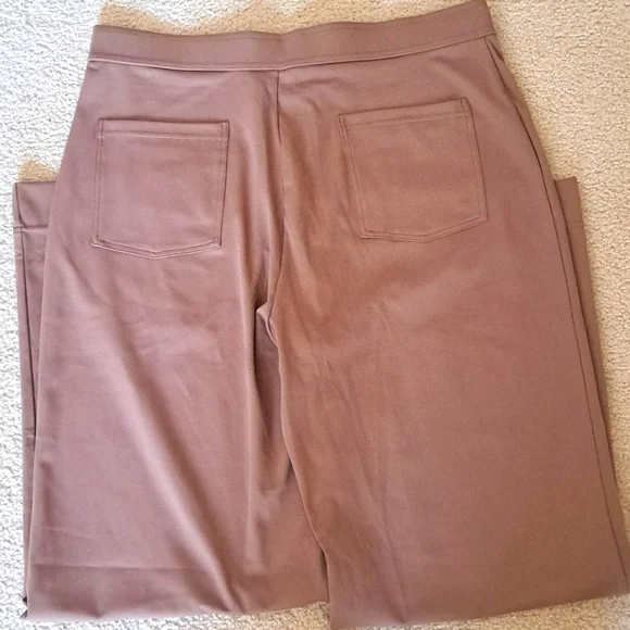 LARGE HALARA HIGH WAISTED BUTTON STRAIGHT LEG CASUAL PANT - Picture 7 of 8